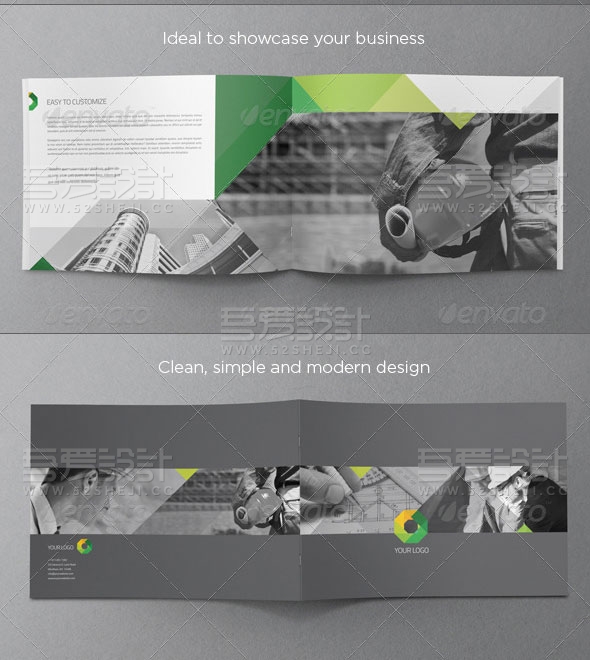 高端大气现代建筑宣传画册模板