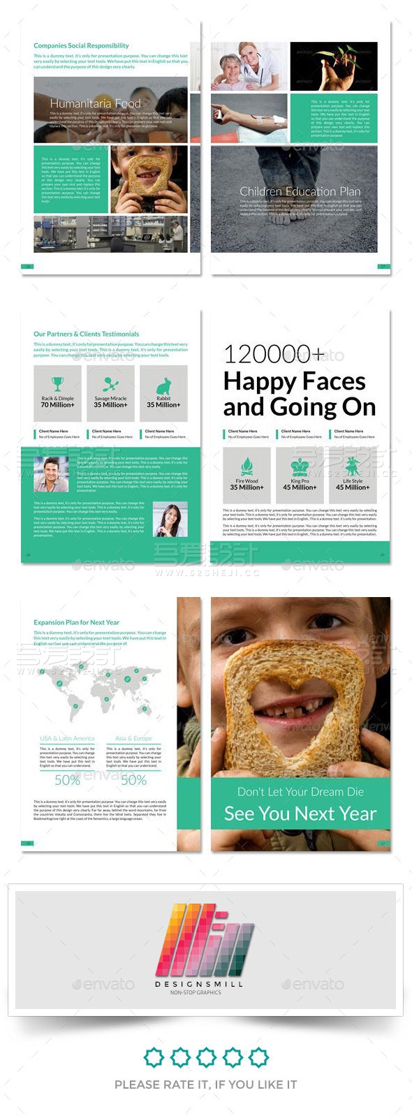 32页企业是商务总结数据分析画册模板