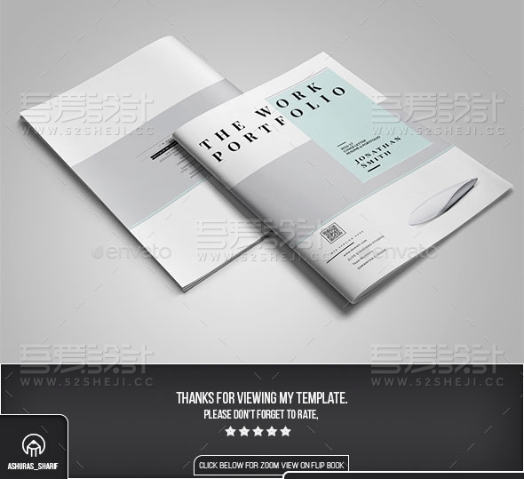 简约欧美风格企业宣传画册模板