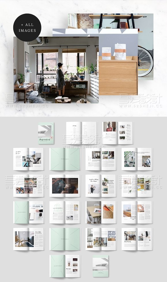 40页复古企业通用画册模板