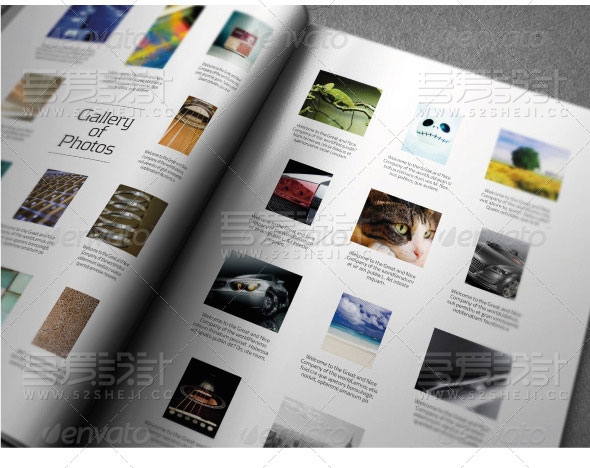 简约精美产品展示画册模板