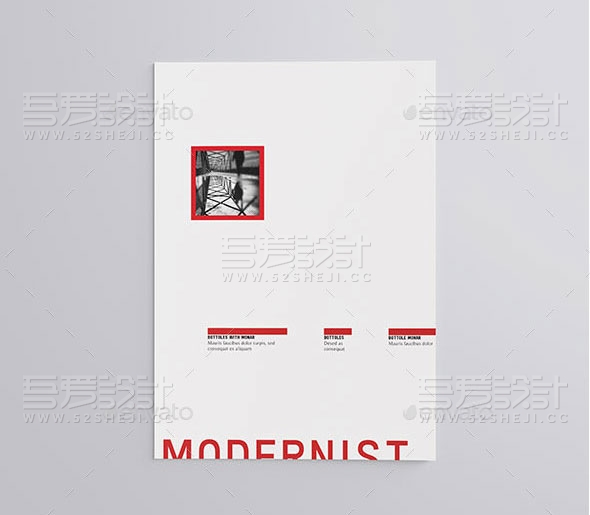 简约创意欧美风格产品展示画册模板