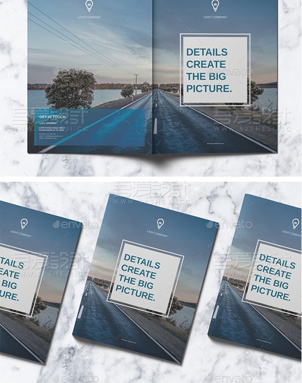 高端现代风格企业宣传画册模板