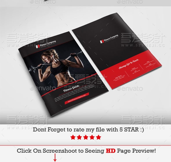 高端大气健身指导手册模板