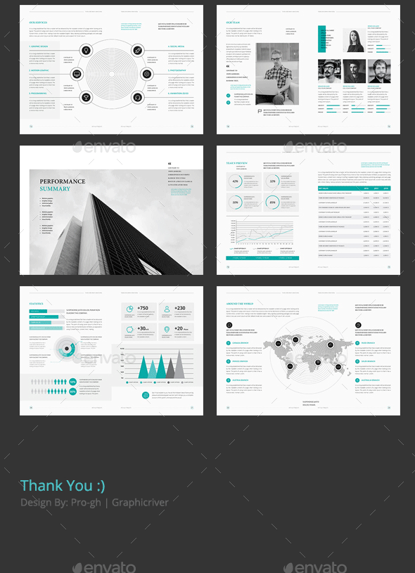 简约大气企业画册模板