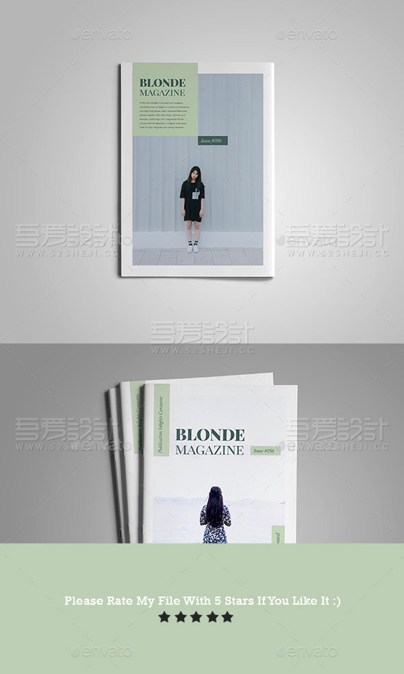 摄影写真杂志画册模板