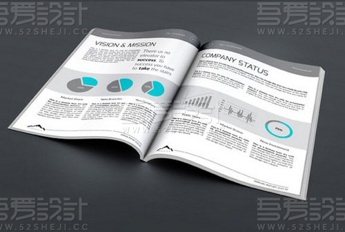 企业高端大气年报画册模板