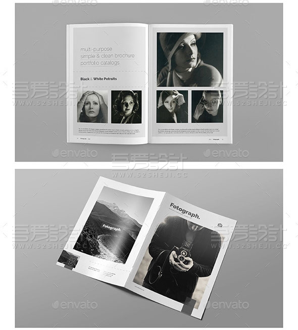 摄影写真画册杂志模板