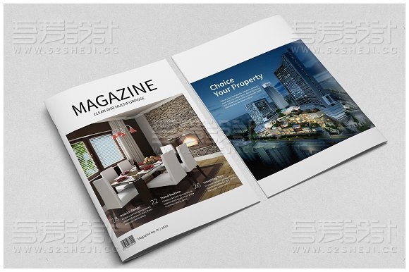 30P模特产品企业介绍通用indesign模板