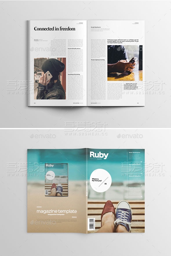 简约精美产品展示画册模板