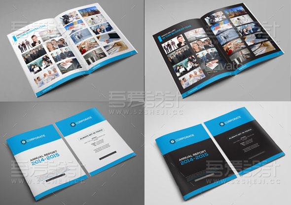 简约精美企业宣传画册模板