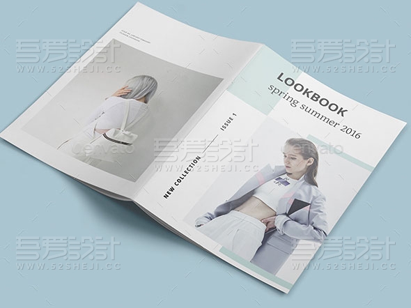 服装展示杂志选出画册模板