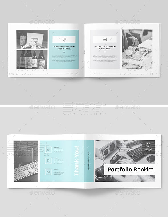 简约大气企业宣传画册模板