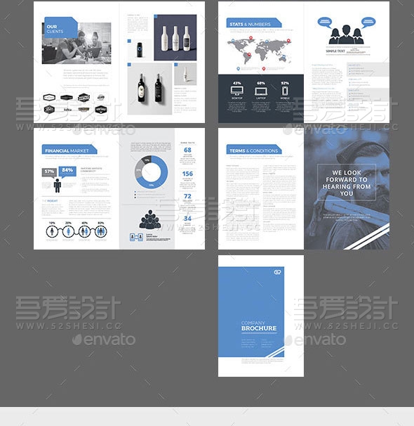 高端大气企业宣传画册模板