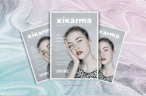 42页人物杂志画册模板