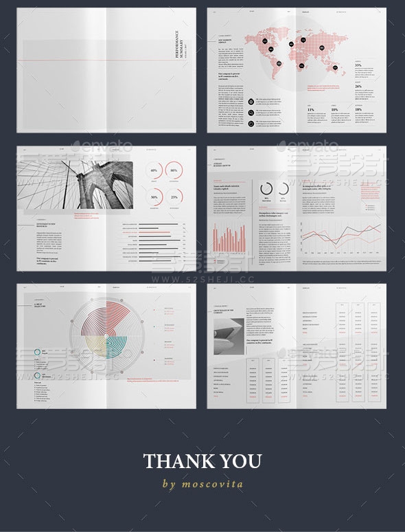 公司年度报告画册模板