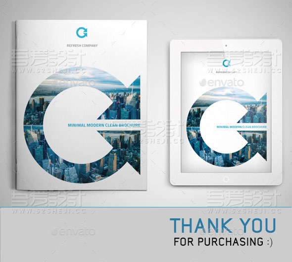 简约精美企业宣传画册模板