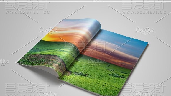 32页绿色企业通用画册模板