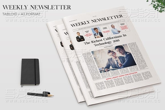 企业内刊报纸InDesign模板