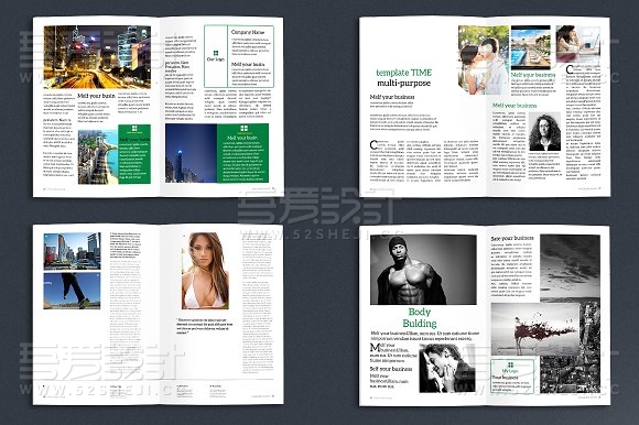 摄影写真杂志画册模板