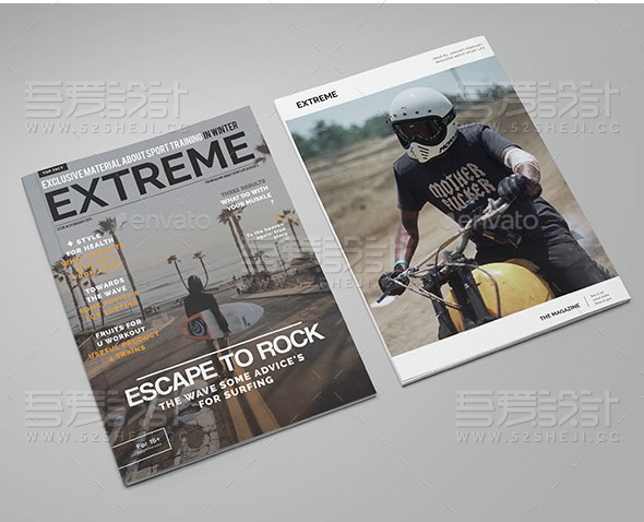 高端创意体育杂志宣传画册模板