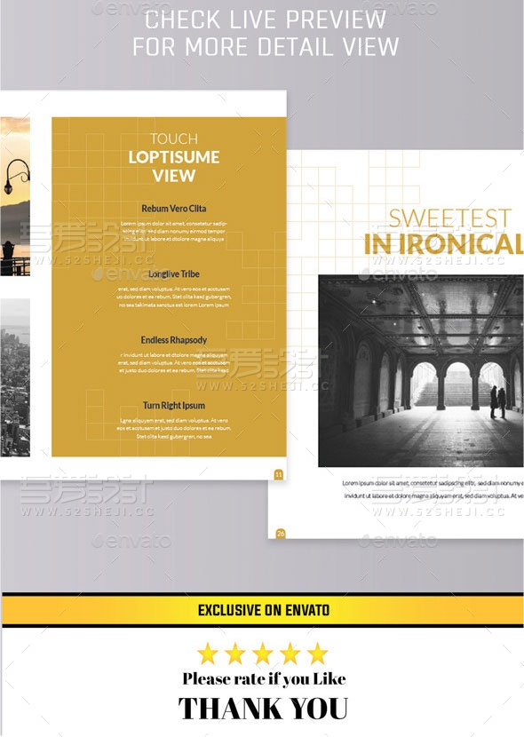 摄影写真杂志宣传画册模板