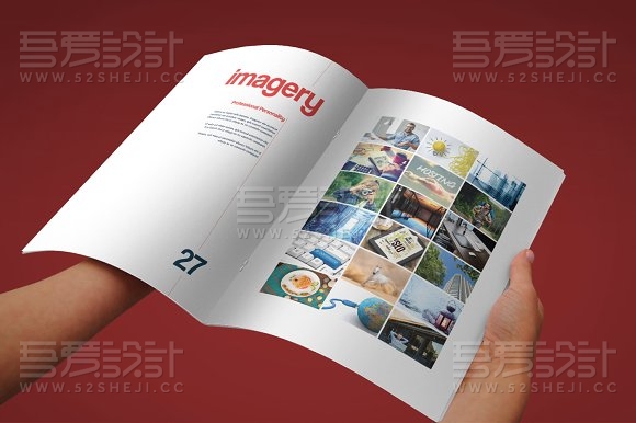 简约欧美风格企业画册模板