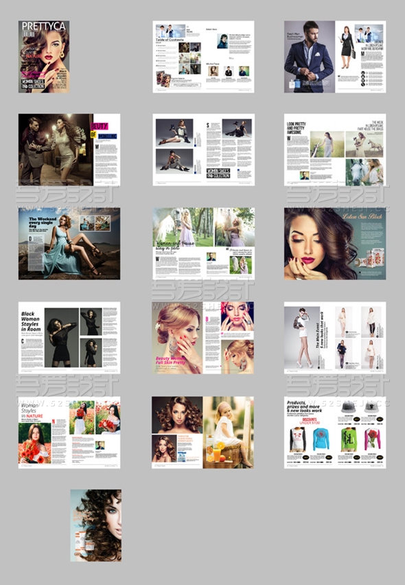 创意摄影杂志画册模板