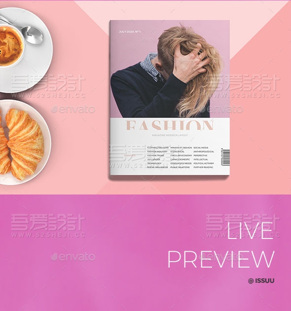 服装展示人物摄影杂志画册模板