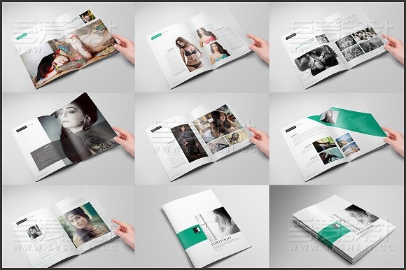 32页高端商务风格画册模板