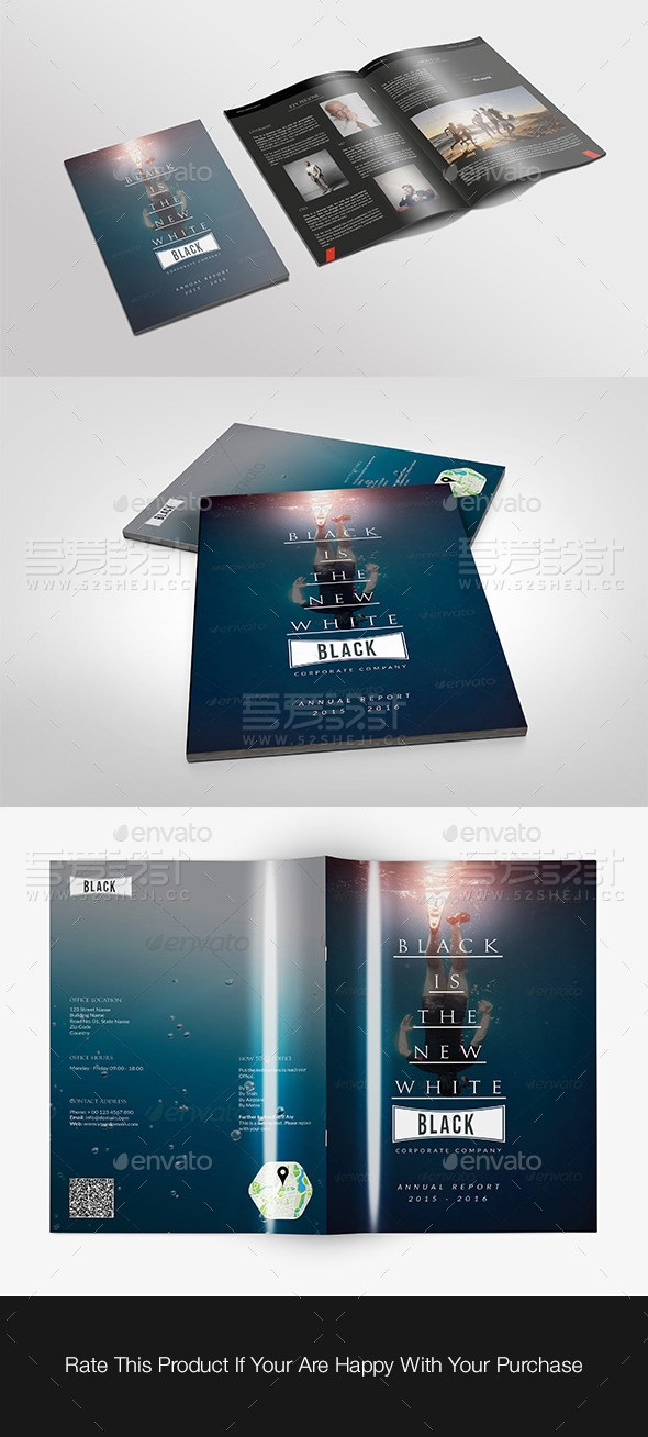 32页企业数据统计画册模板