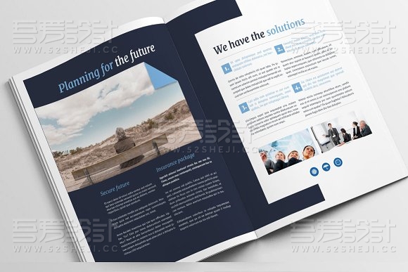 企业团队宣传商务画册模板