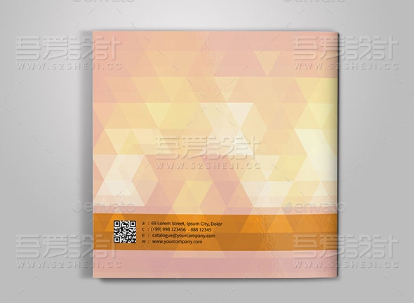 方形现代创意家居展示画册模板