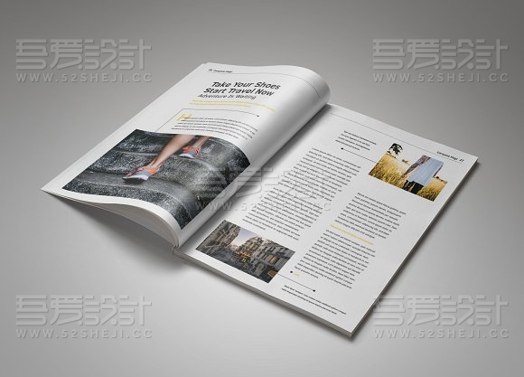 简约大气杂志画册模板