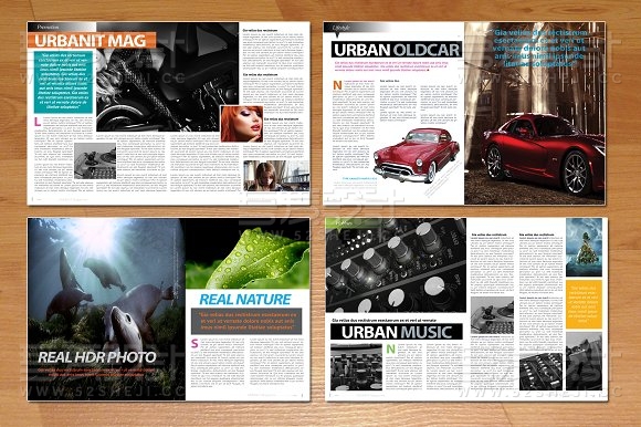 人物杂志画册模板