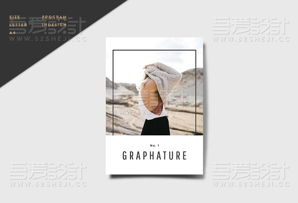 30页杂志风格画册模板