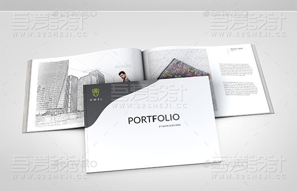 简约大气产品展示宣传画册模板