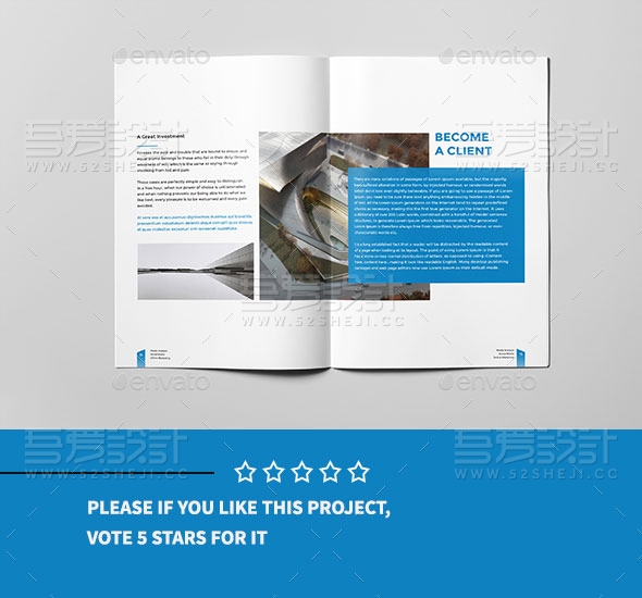 简约大气企业介绍宣传画册模板