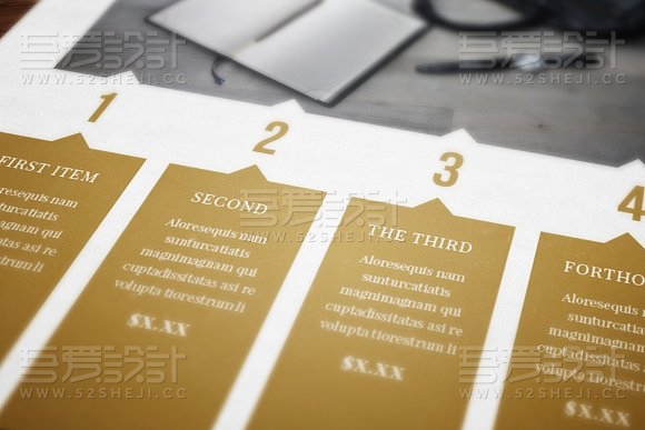 黄金杂志画册模板