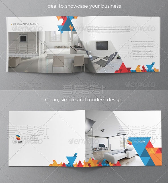 简约大气家具展示画册模板