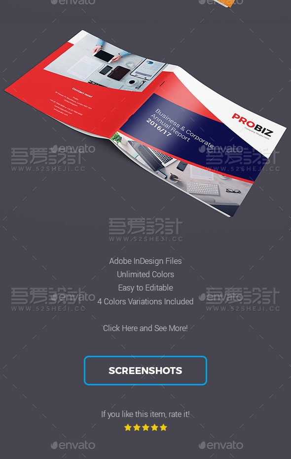 商业和企业年度报告企业宣传画册模板