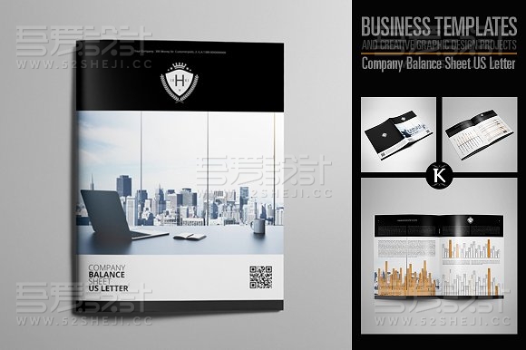 高端大气企业统计通用画册模板