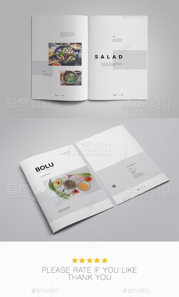 餐饮糕点展示画册模板
