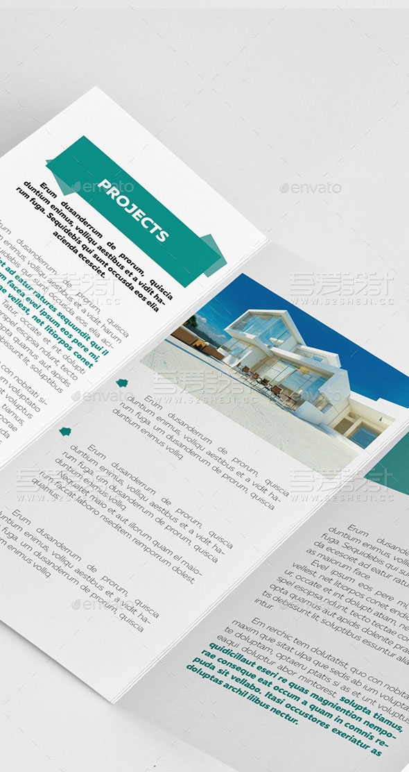 高端大气企业三折页模板