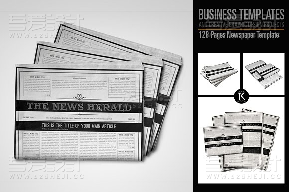 128页报纸模板