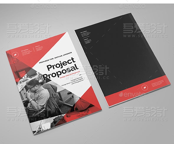 创意欧美风格企业宣传画册模板