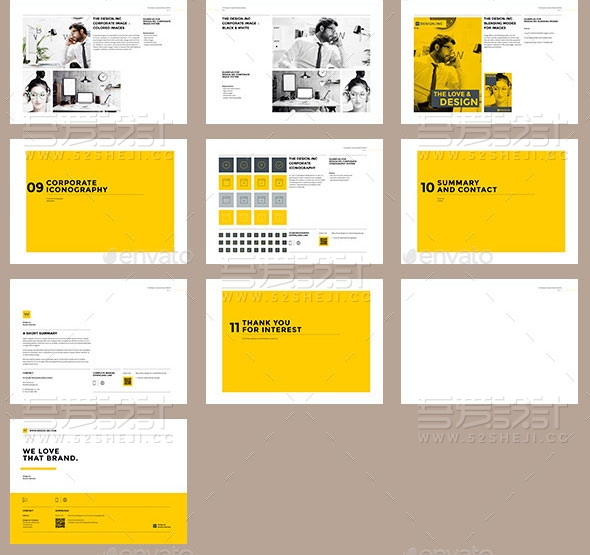 简约大气企业宣传画册模板