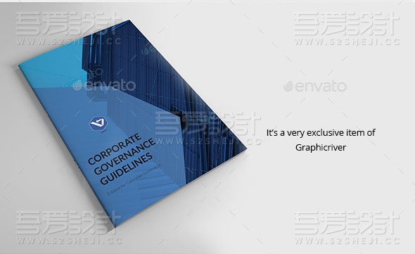 蓝色企业宣传企业通用画册模板