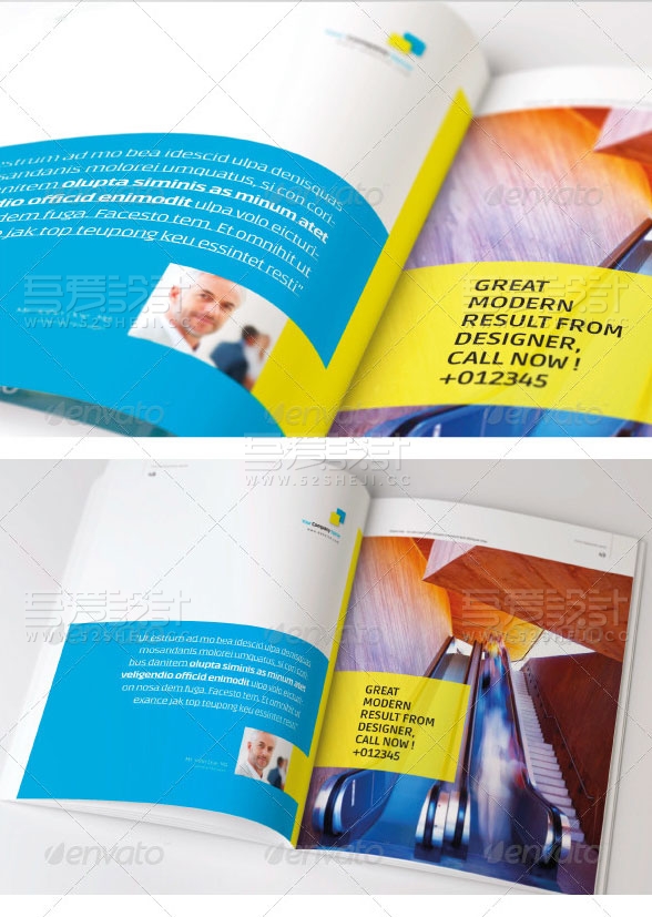 高端大气建筑展示宣传画册模板