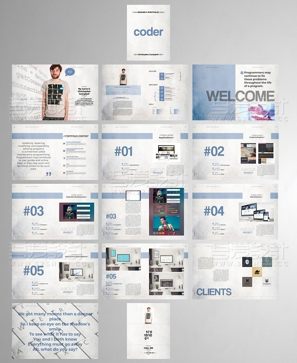 28页高端商务多用途画册模板